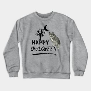 Halloween Owl Crewneck Sweatshirt